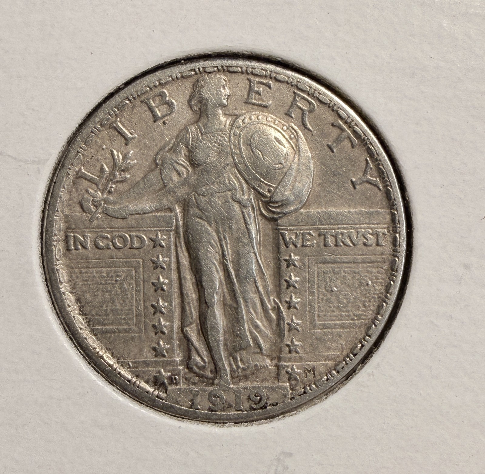 1919-D Standing Liberty Quarter, XF+  (19652)