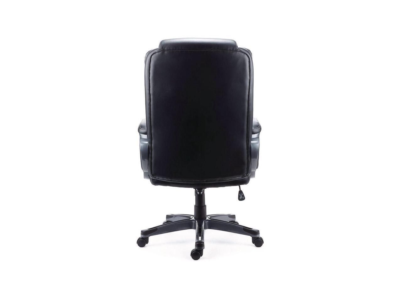 Alera Kirkdale Bonded Leather Manager Chair - Supports Up to 275 lb - 16.18 to 2