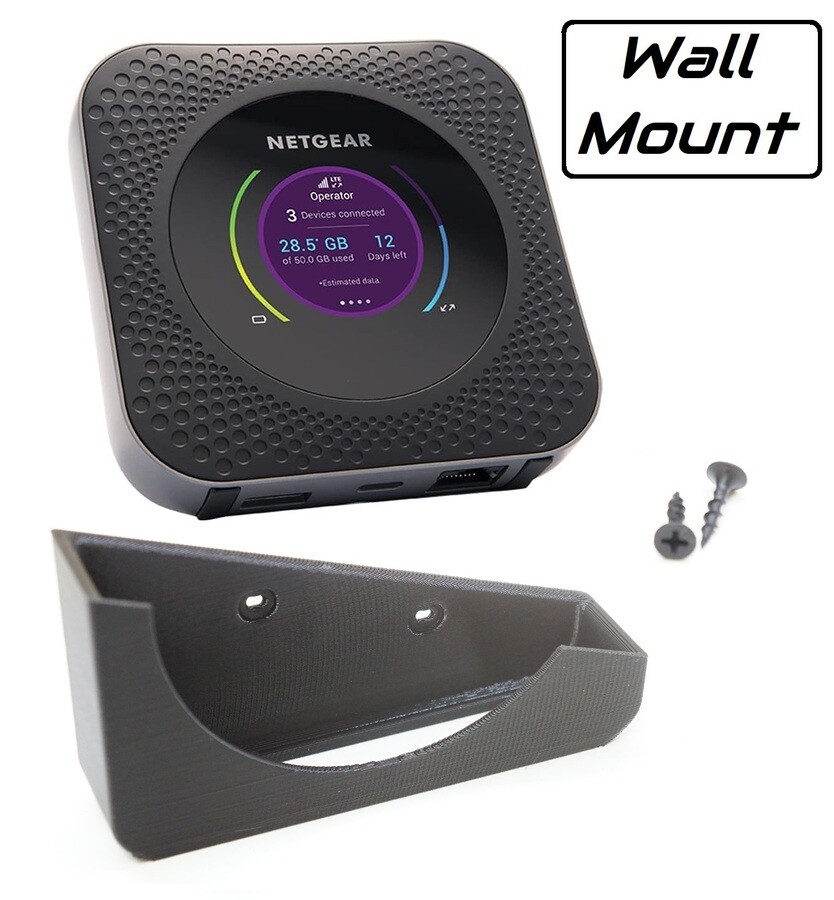 Wall Mount Bracket Holder for for Netgear Nighthawk M1 Wifi Hotspot [MR1100]