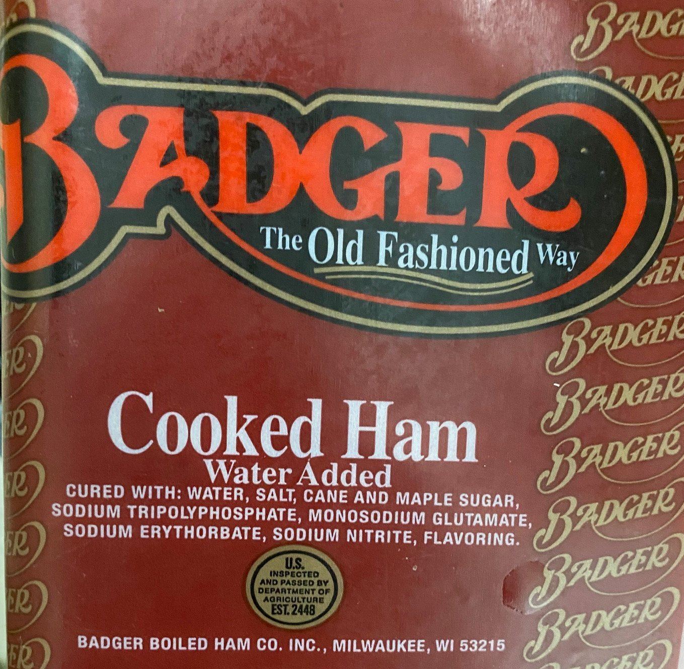 Badger Cooked Ham, approx. 13 lbs