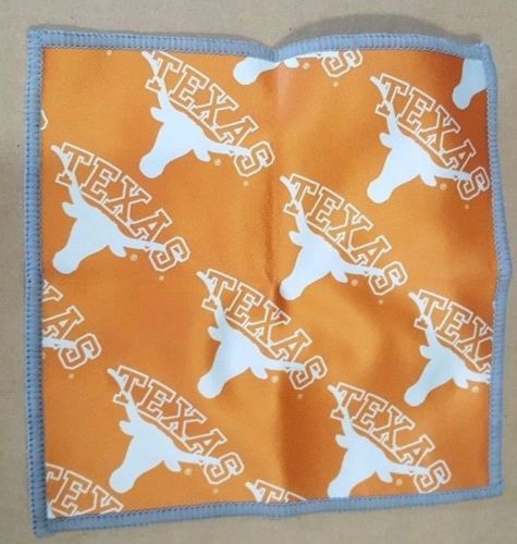 Texas Longhorns High Quality Microfiber & Silk Cleaning Cloth Cell, Glasses Etc