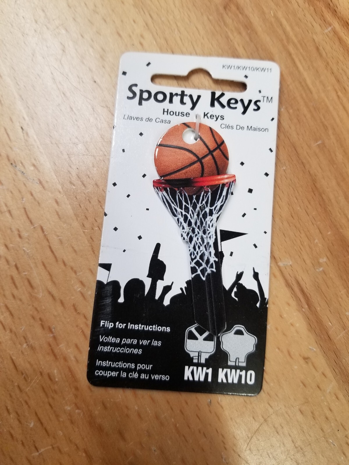 BASKETBALL WITH HOOP KWIKSET KW1/KW10 KEYBLANK - READ DETAILS BELOW