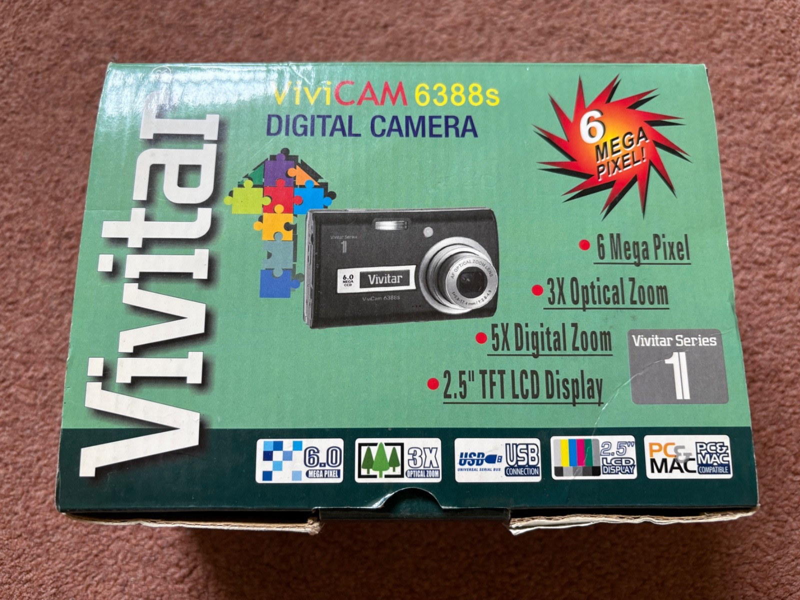 Boxed Vivitar Digital Camera DiviCam 6388s  6MP
