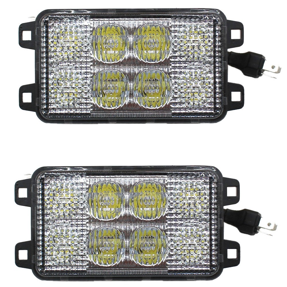 LVA14946 40W LED Headlights Set of Two (2) For John Deere Tractor & Compact Trac
