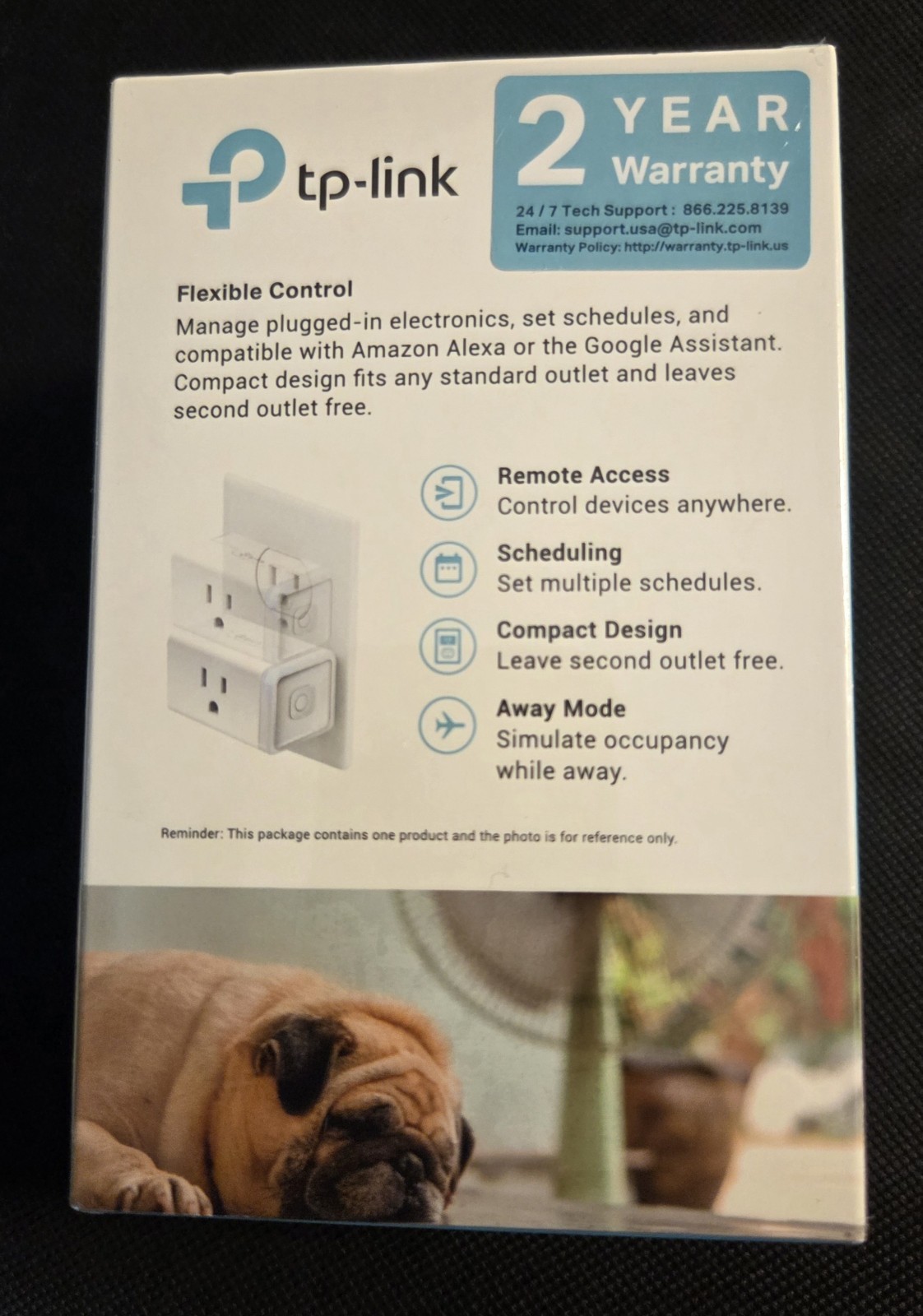 TP-LINK Smart Wi-Fi Plug Mini HS105, Google Assistant Alexa, Compact Design
