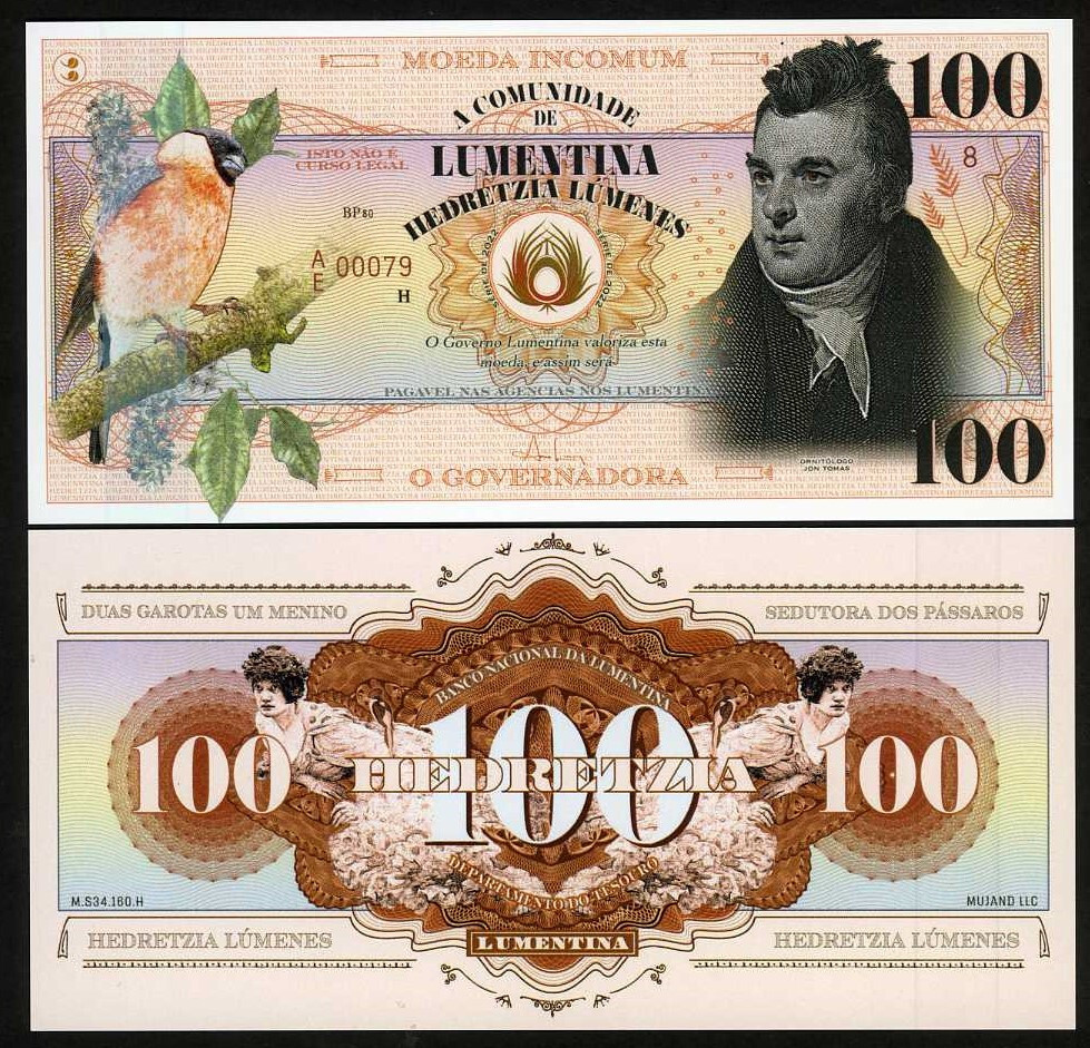Lumentina, 100 Lumenes, Private Issue Polymer, ND (2022) F