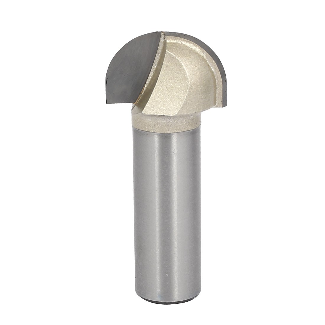 1/2-inch Shank 7/8-inch Cutting Dia 2 Flutes Core Box Router Bit Beige Silver