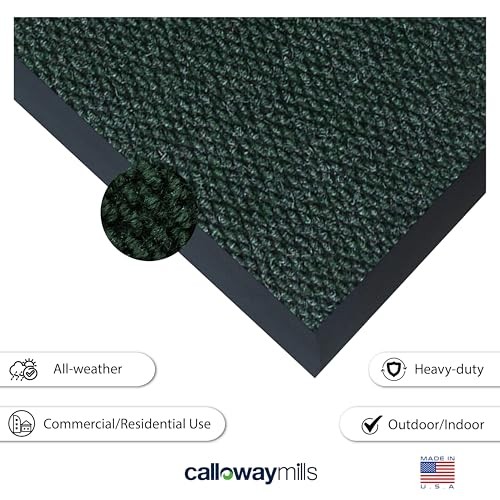 14EVG0306 Teton Door/Entry Mat, 3' x 6', Evergreen