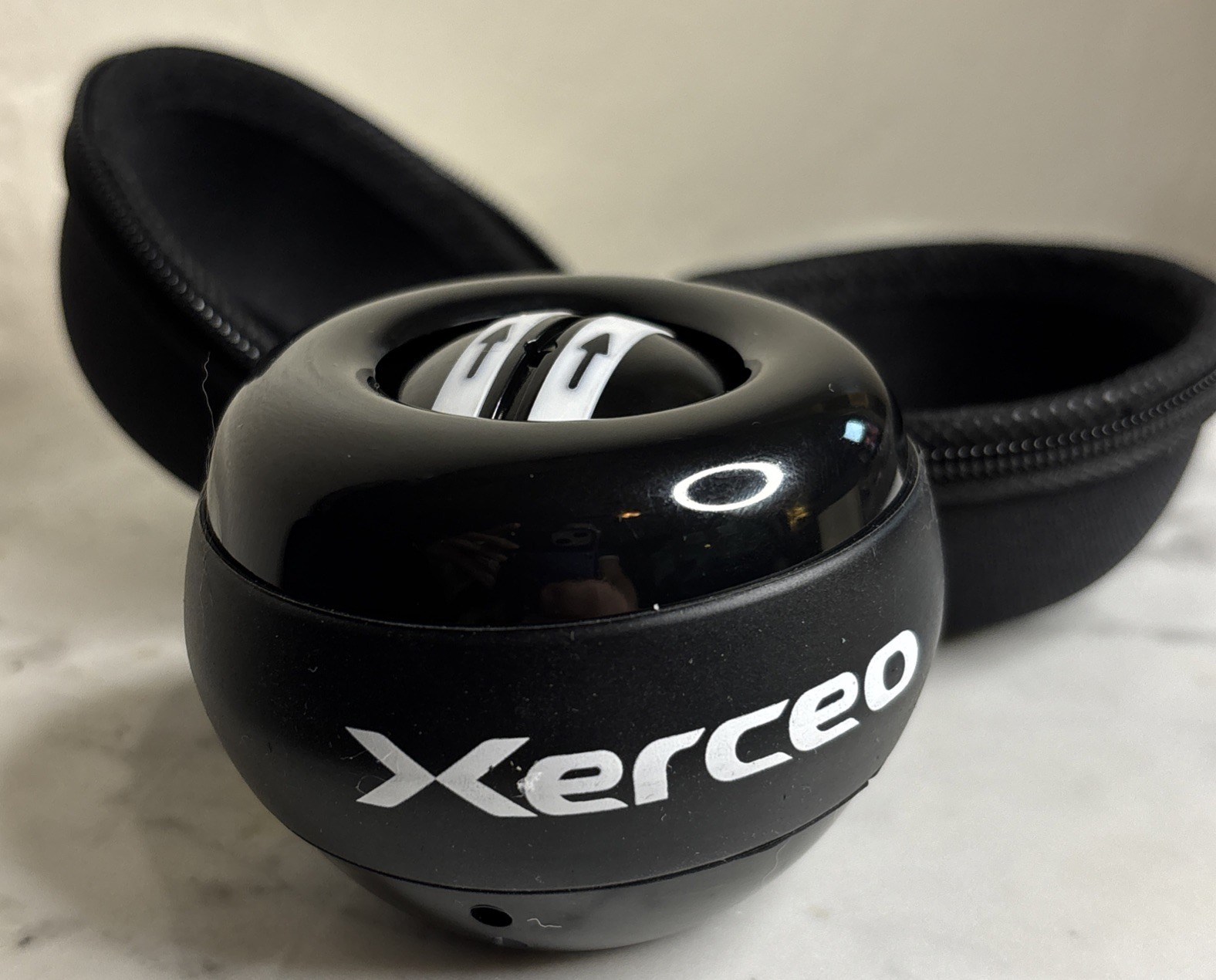 Xerceo Auto-Start Power Gyro Ball, for Wrist & Forearm Training, Black