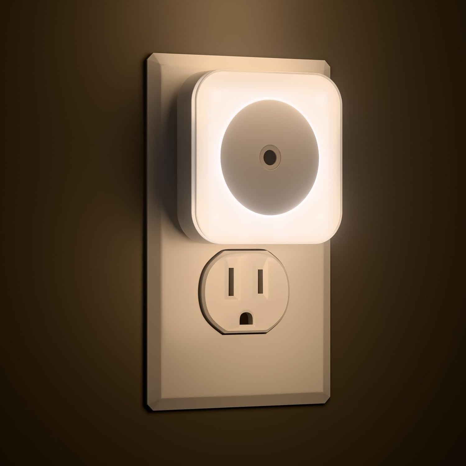 6-Pack LED Night Lights Plug into Wall,Bright Nightlight Auto-On/Off and Dimmabl