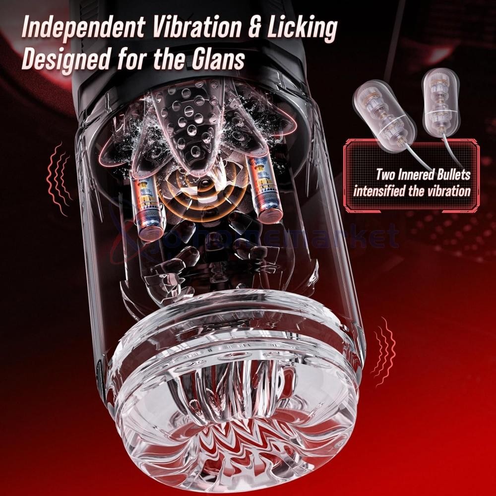 Male Masturbaters Automatic HandsFree Rotating Cup Thrusting Stroker Lubricants