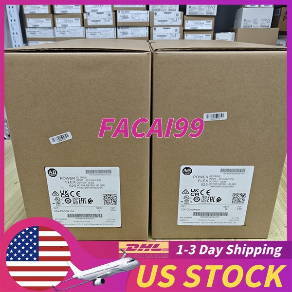 Sealed New AB 25A-D030N104 PowerFlex 523 15kW (20Hp) AC Drive Free ship
