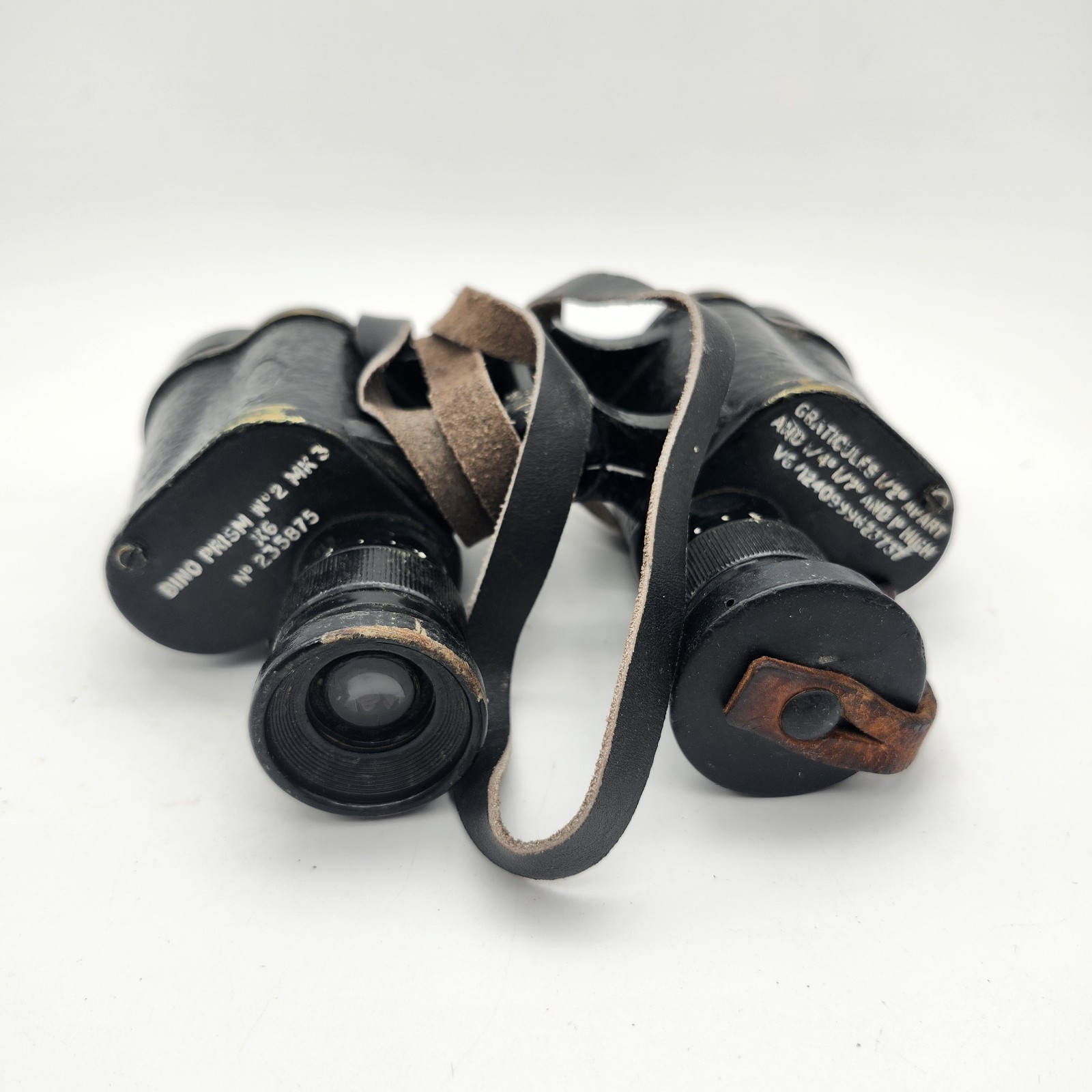 Binoculars WWII Military Kershaw Bino Prism X6 Mk3 Binos 1940s Range Graticules