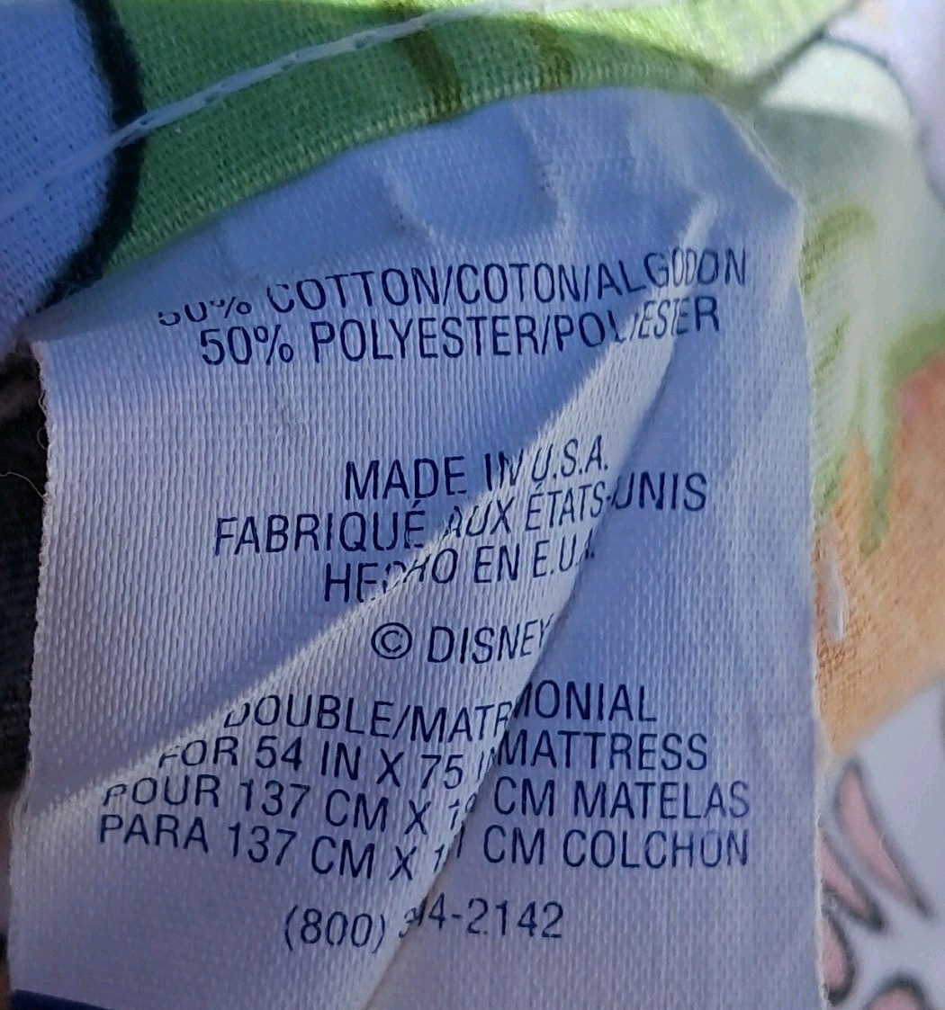 Vintage Disney 101 Dalmatians Sheet Set Full Size Cotton Polyester Complete Set