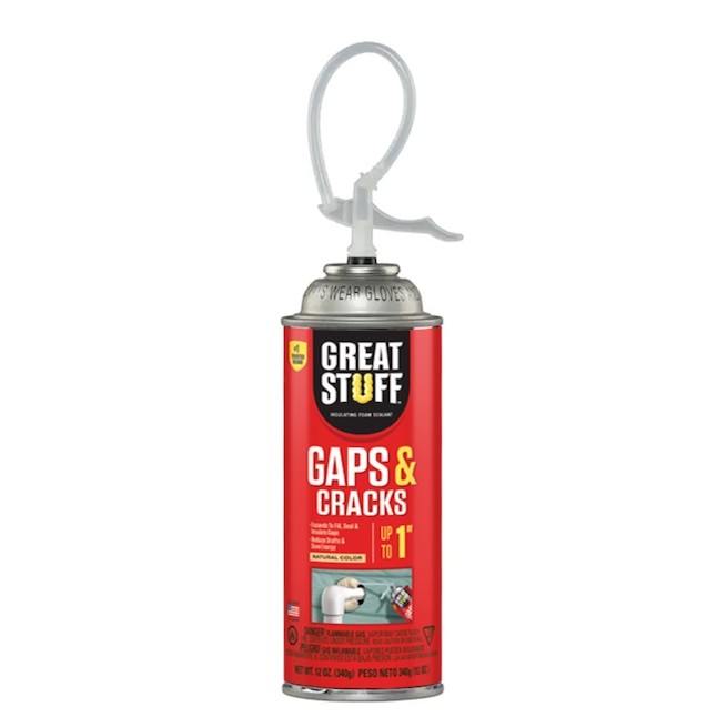 GREAT STUFF Gaps and Cracks 12-oz Straw Indoor/Outdoor Spray Foam Insulation