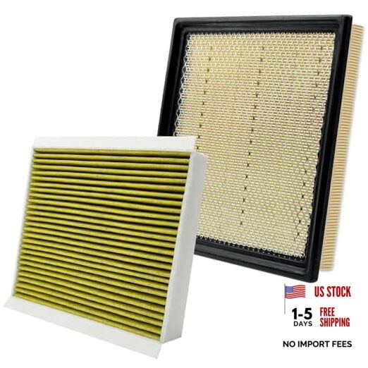 2PCS Cabin Engine Air Filter Kit JMFL3 JM7C39 Fits for 2015-2025 F-150 F150,