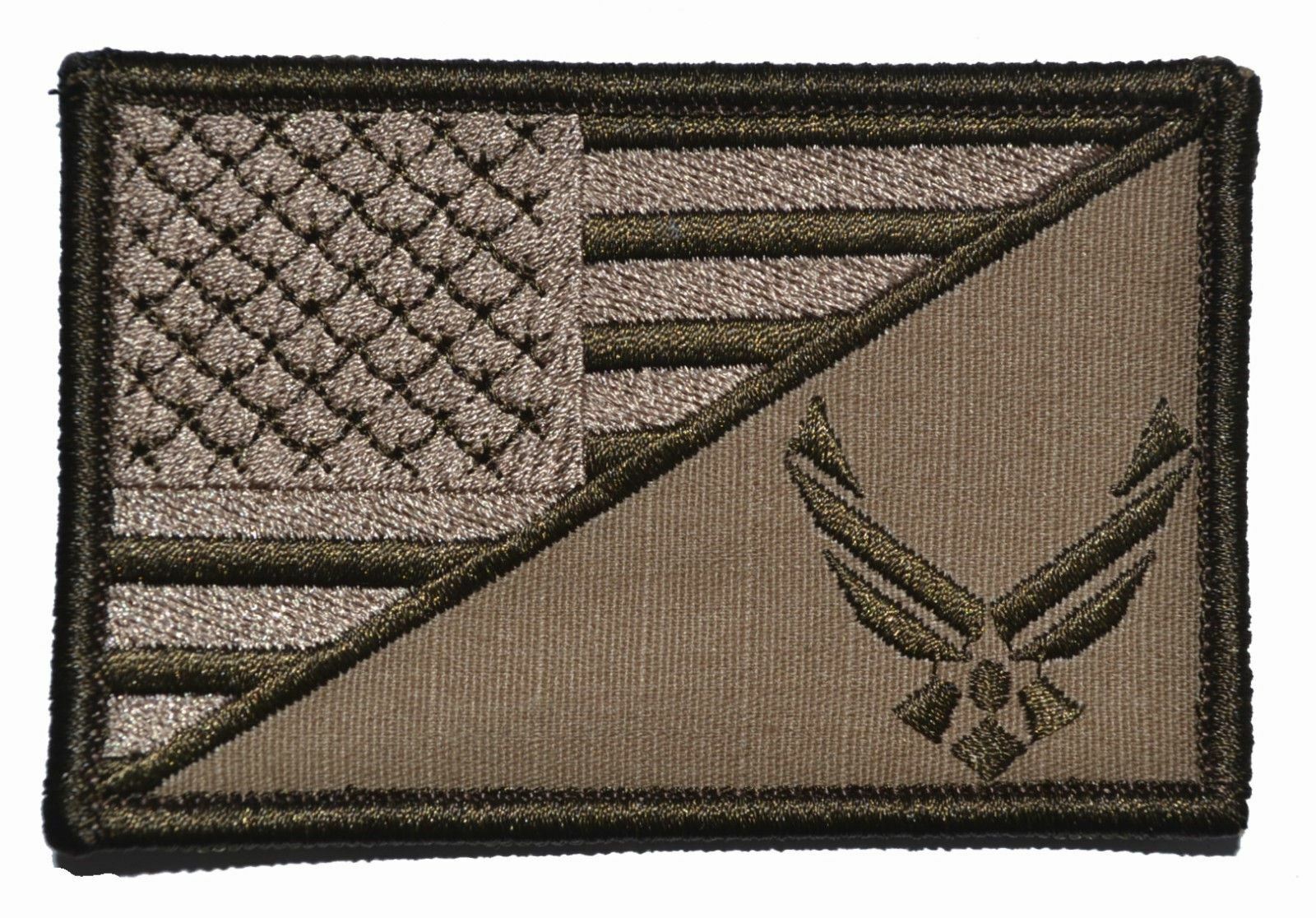 U.S. Air Force Emblem USA Flag - 2.25x3.5 Patch