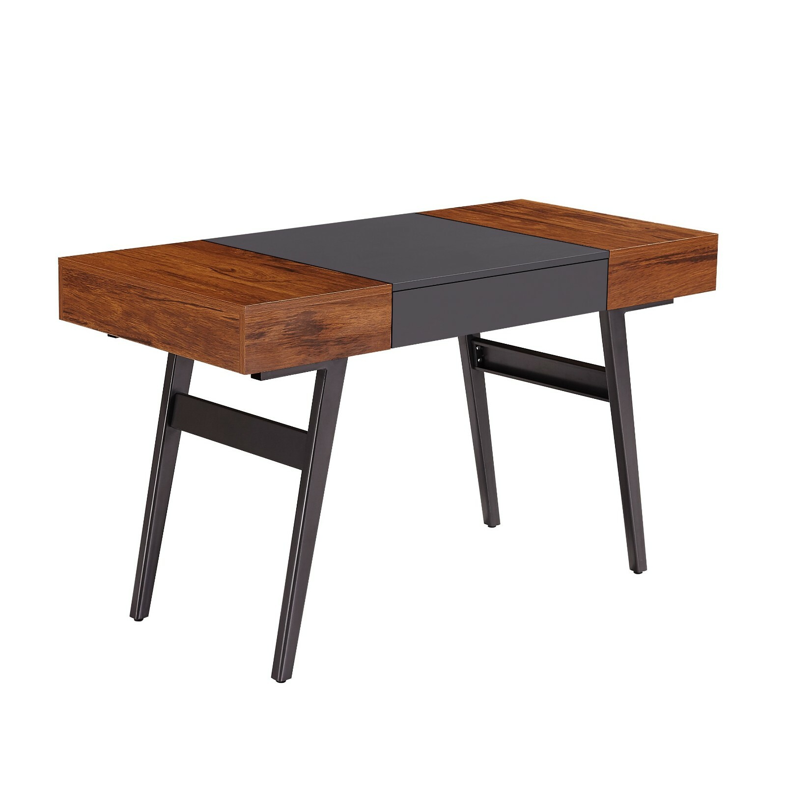Techni Mobili Writing Desk Workstation w/ Multi-Storages & Pull-Out Front Drawer