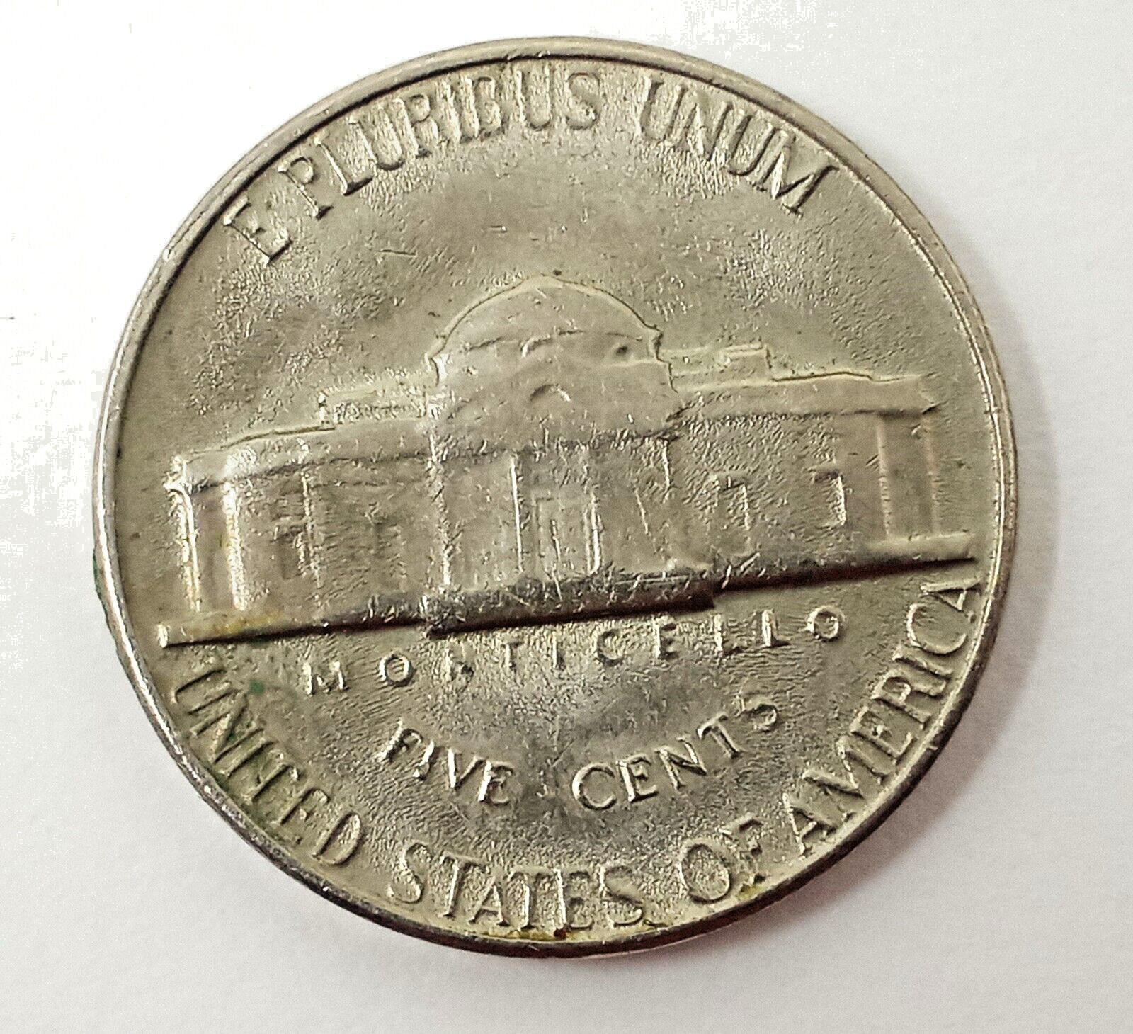 1967 Jefferson Nickel Lamination Rim Error