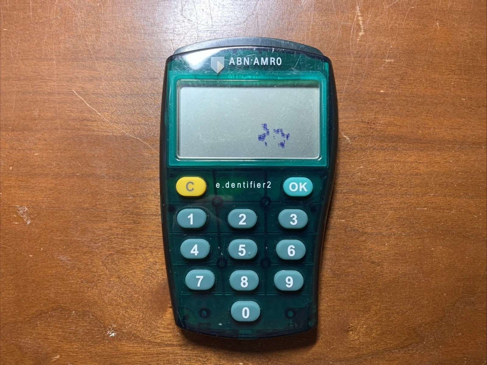 ABN AMRO e.dentifier2 Debit Card Transaction Reader Green Bank Internet Banking