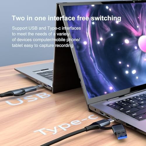 4K 30FPS HDMI Video Capture Card USB 30 with TypeC for Windows Mac Gaming Live