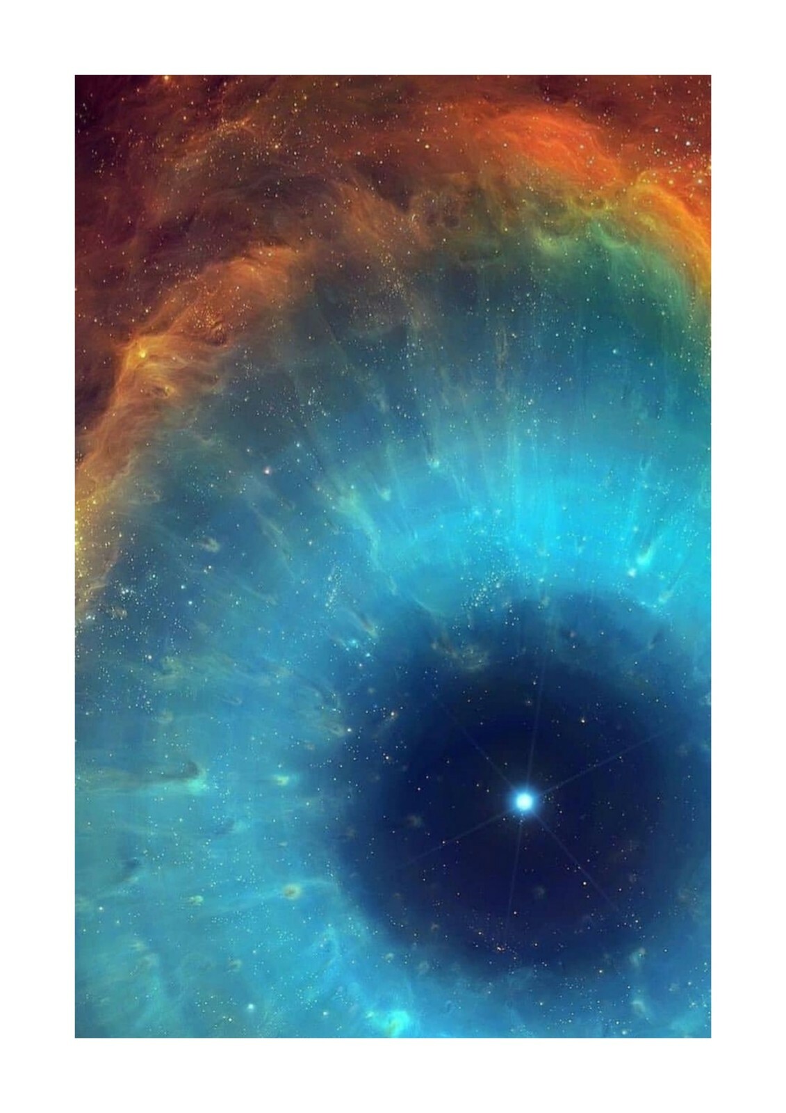 The Eye of Sauron Helix Nebula A4 photograph poster with choice of frame.