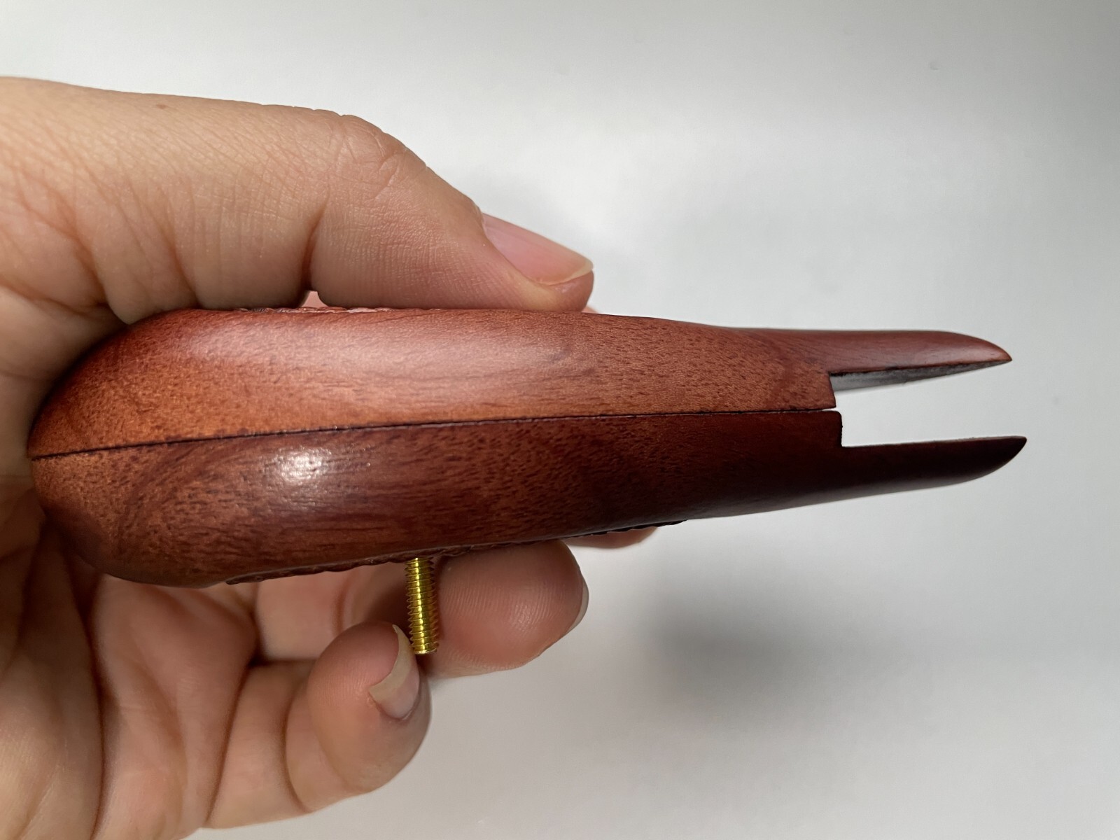 New Beautiful Grip for S&W K/L Frame Round Butt - Classic panel Checker Hardwood