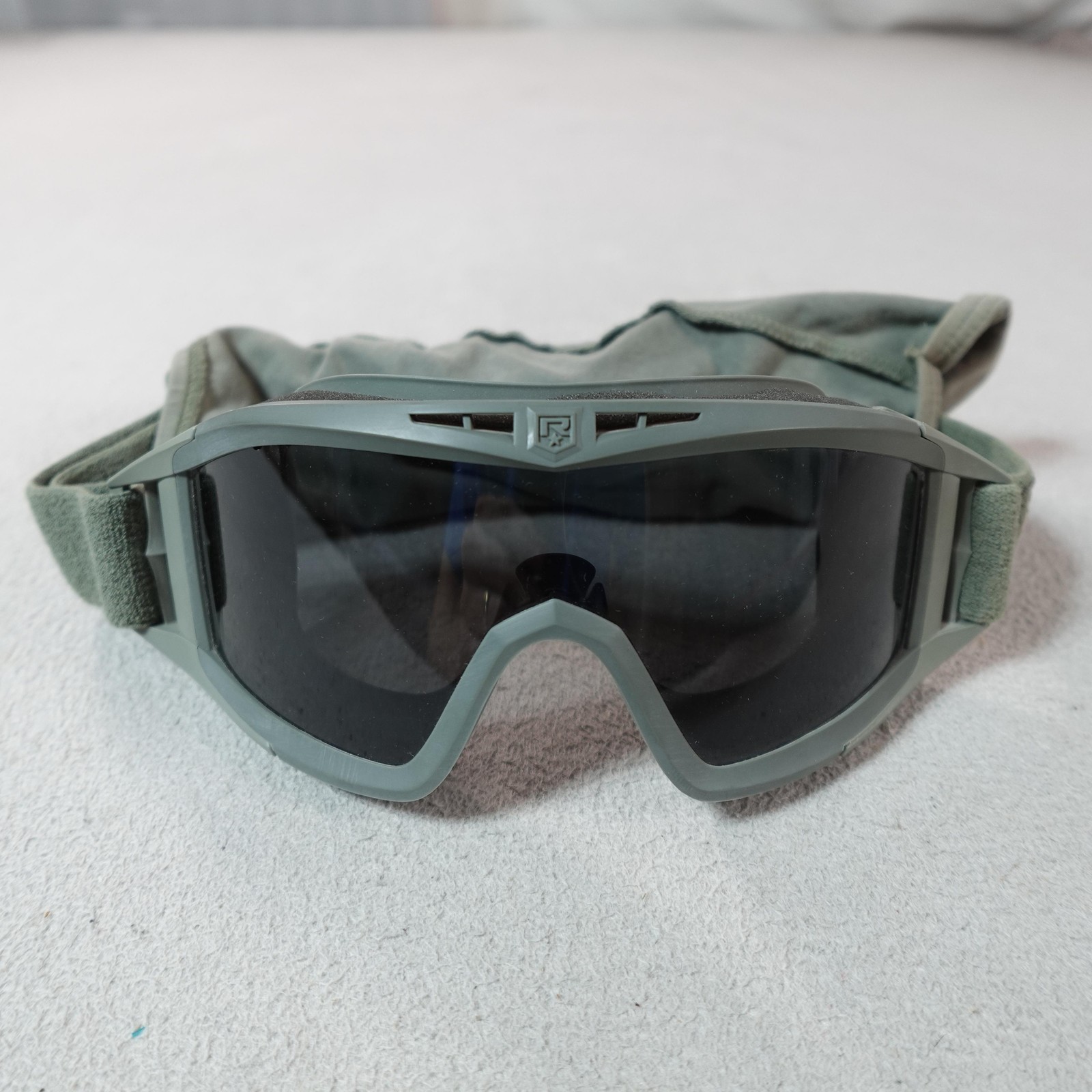 Revision Ballistic Goggles APEL Foliage Green Smoke Lens Tactical Military Eye