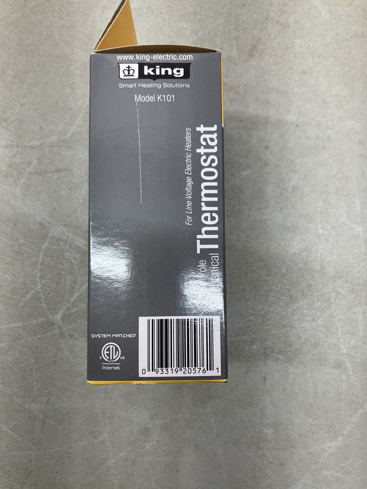 King Electric K101 Single Pole Thermostat