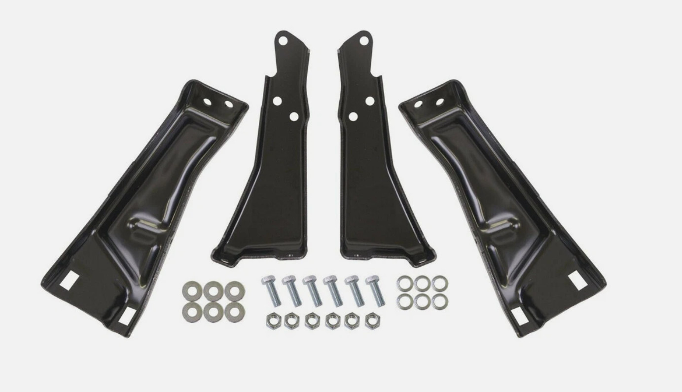 1981-87 Chevrolet GMC Fleetside Pickup Truck Rear Bumper Bracket Set with Hardwa