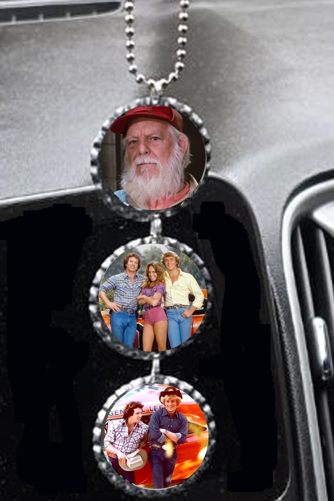 Vintage Look Dukes Of Hazzard rearview mirror car truck hang decor decorations