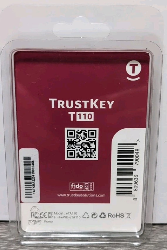 FIDO Security Key TrustKey T110 FIDO2 U2F Two Factor Authentication USB Key Type
