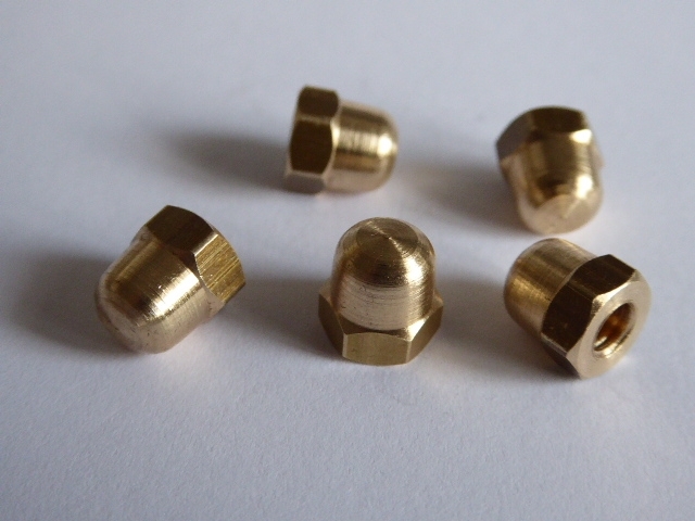 2BA Brass Dome Nut - Acorn Nut -  Brand New Stock Quantity 10
