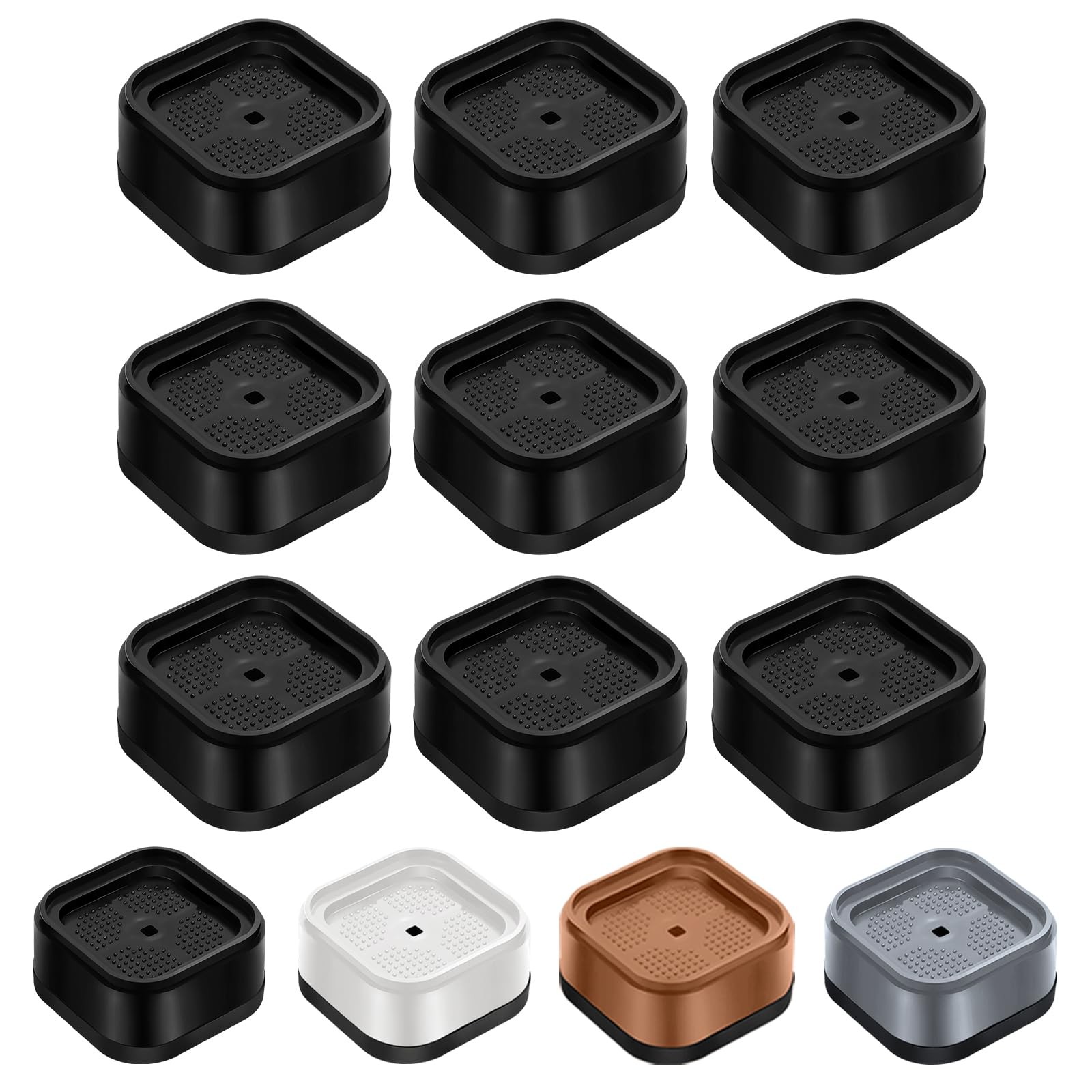 Furniture Risers Bed Lifts Heavy Duty Square Stackable Black 9 Pack Height Exten