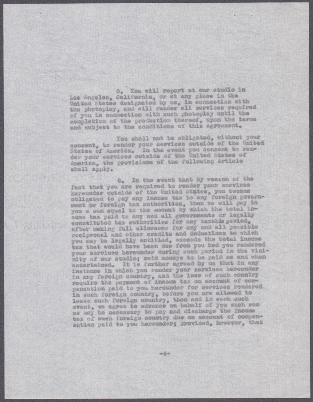 LOUIS HAYWARD - CONTRACT SIGNED 08/25/1941