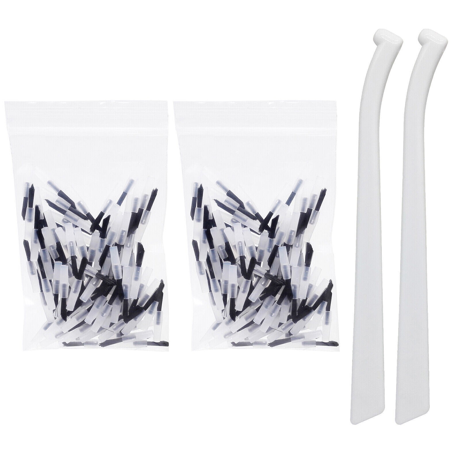 100Pcs/Bag Brush Tips+5 Pcs Handle Holder Dental Disposable Applicator Tips