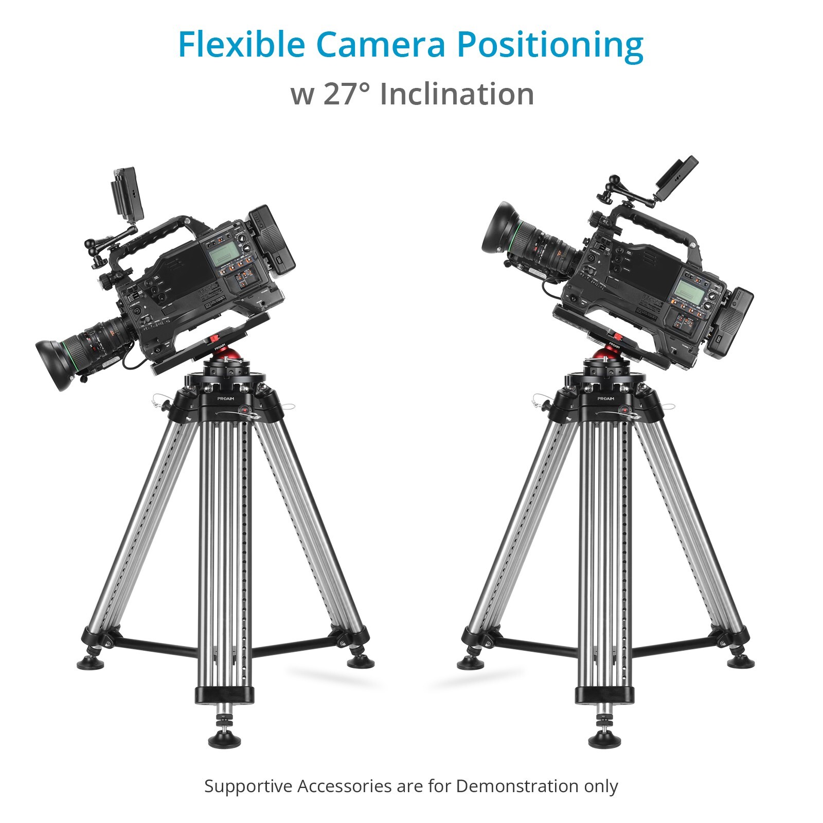 Proaim Camera Support Leveling Base – Mitchell & 3/8” Base Mount (P-LB1-01)