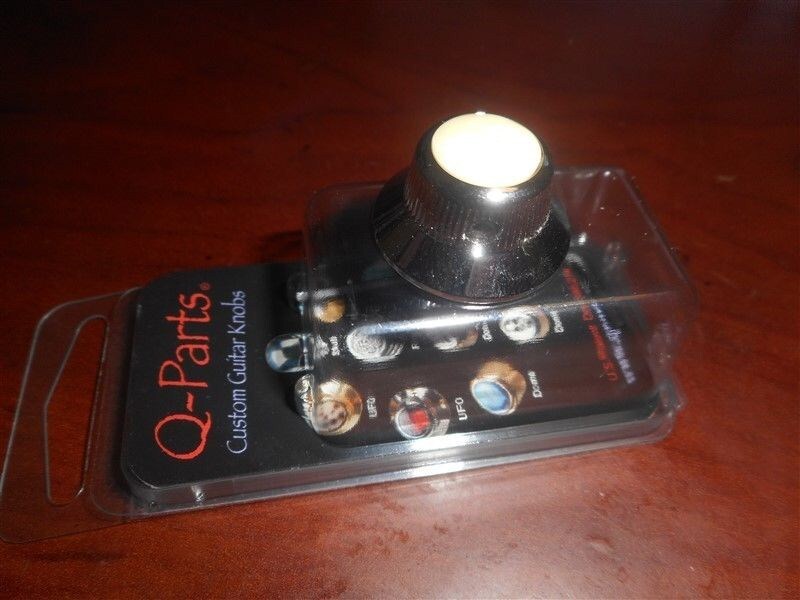 NEW - Q-Parts UFO Knob - BONE IVORY ON CHROME, KCU-0839