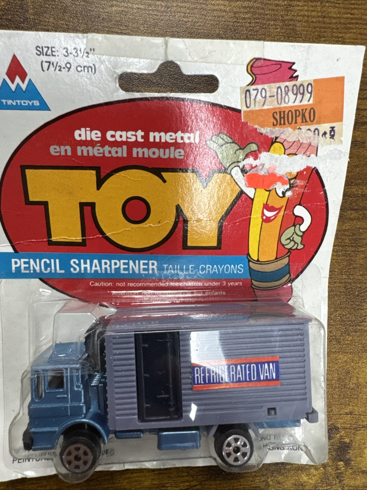 Toy Die Cast Refrigerated Van Pencil Sharpener