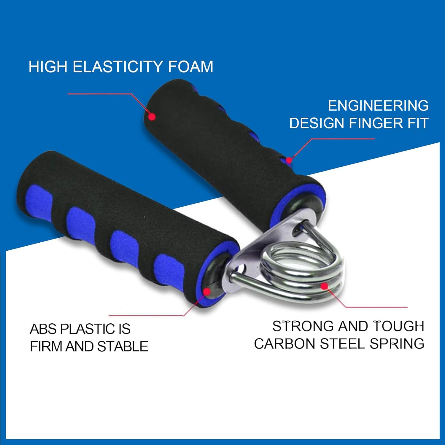 2 Pack Hand Grip Strengthener Set Forearm Finger Exerciser 20-25LB