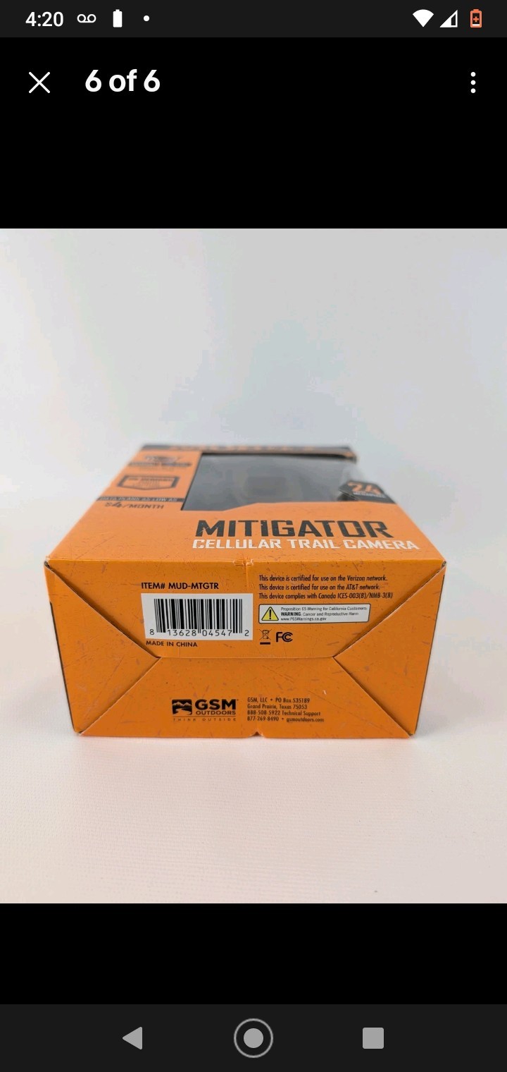 Game & Trail Camera Cellular By Muddy Mitigator Brown