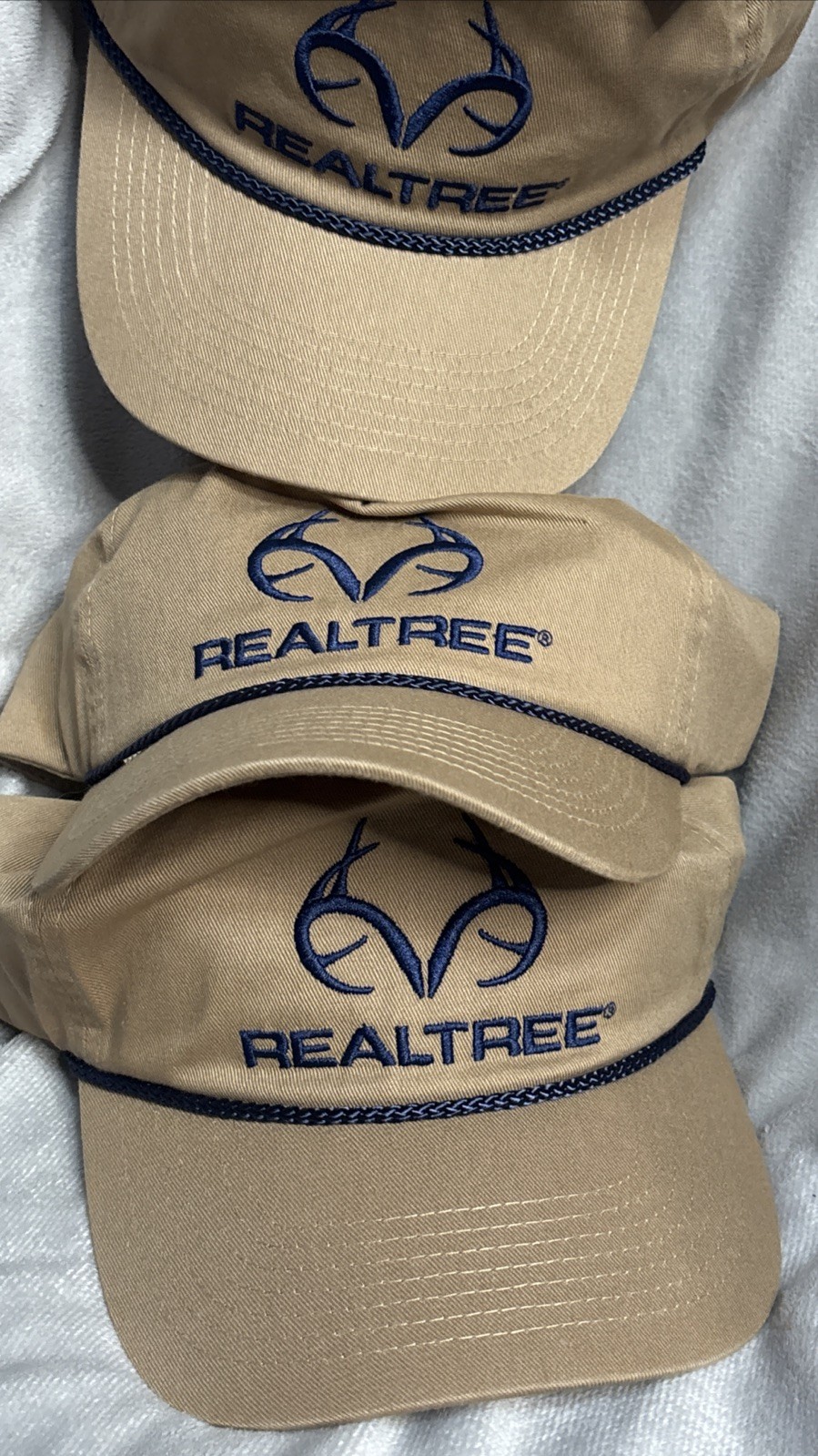 Realtree Snapback-Tan With Antler Logo-Adjustable Hunting Hat