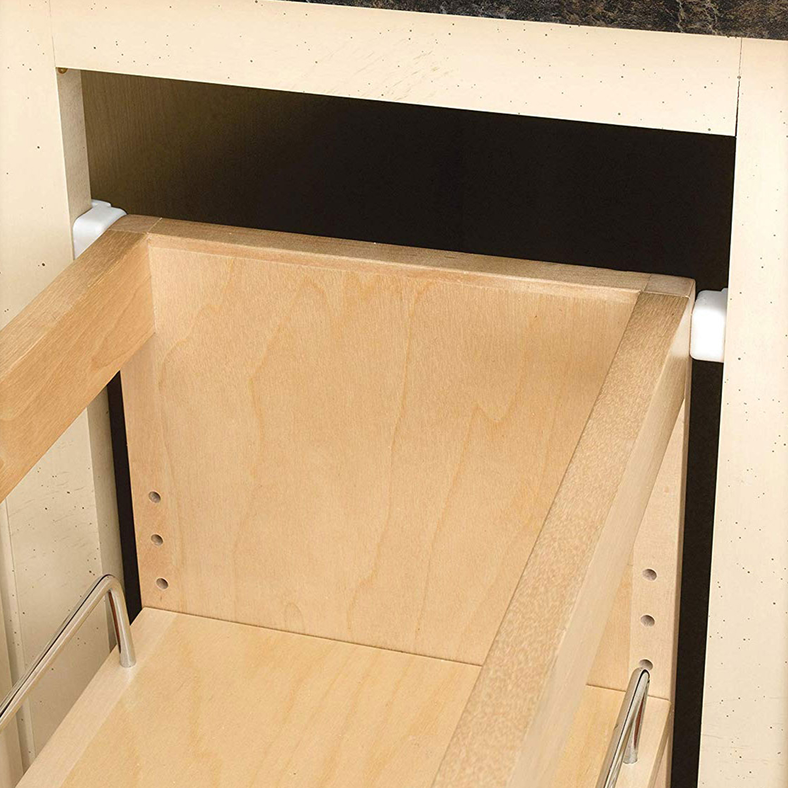 Rev-A-Shelf 448-WC-5C 5-Inch Wood Pull Out Wall Storage Cabinet Organizer, Maple