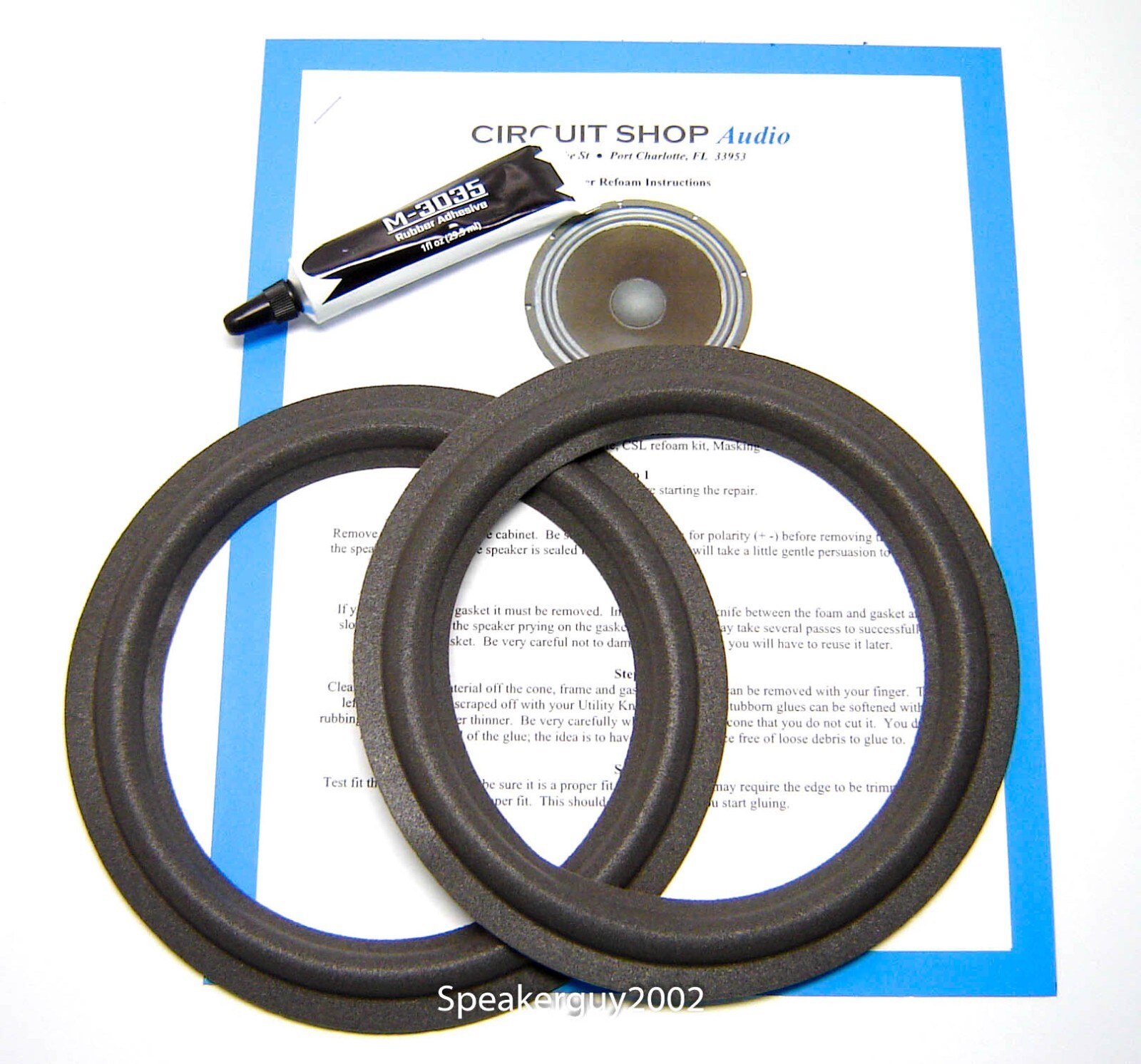 8" Speaker Foam Repair Kit for Peavey PRM-308 - CS8A