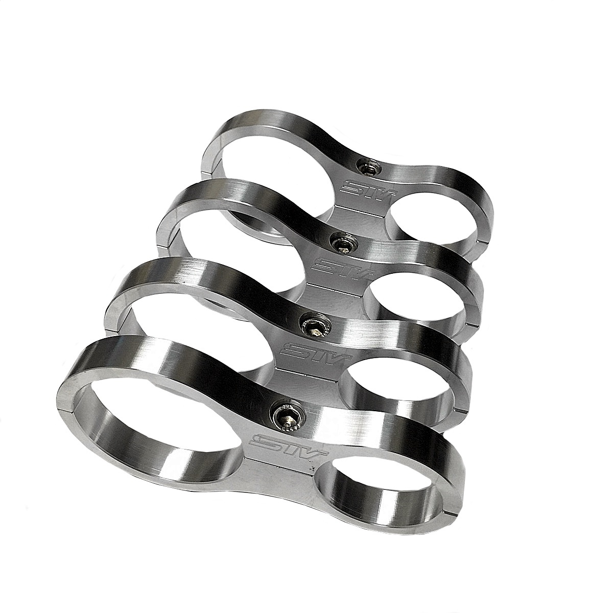 STV MOTORSPORTS POLARIS RZR XP 1000 CNC SHOCK RESERVOIR CLAMP 1.75" SET OF 4