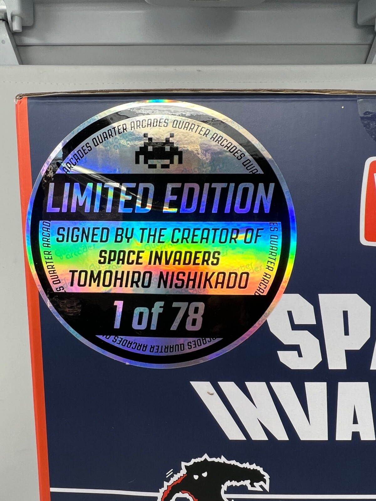 Space Invaders Quarter Arcade Numskull Exclusive SIGNED Collector's Ed. #46/78