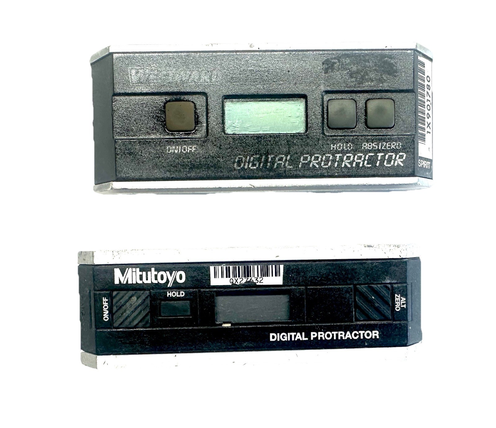 2 Pc Mitutoyo & Westward Digital Protractor Set (FOR PARTS OR REPAIR)