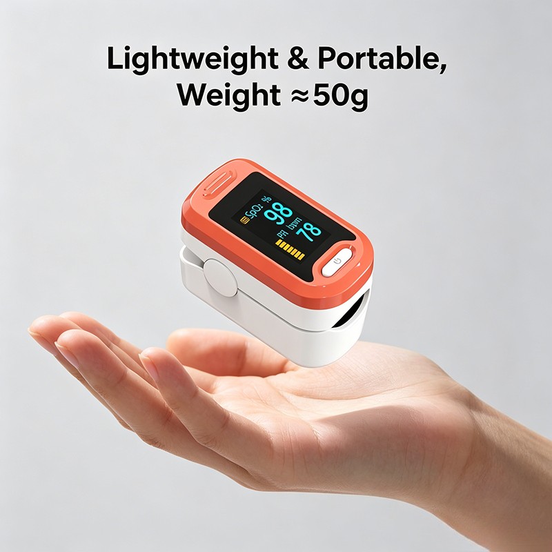 Fingertip Pulse Oximeter Blood Oxygen Saturation Monitor SpO2 Heart Rate Monitor