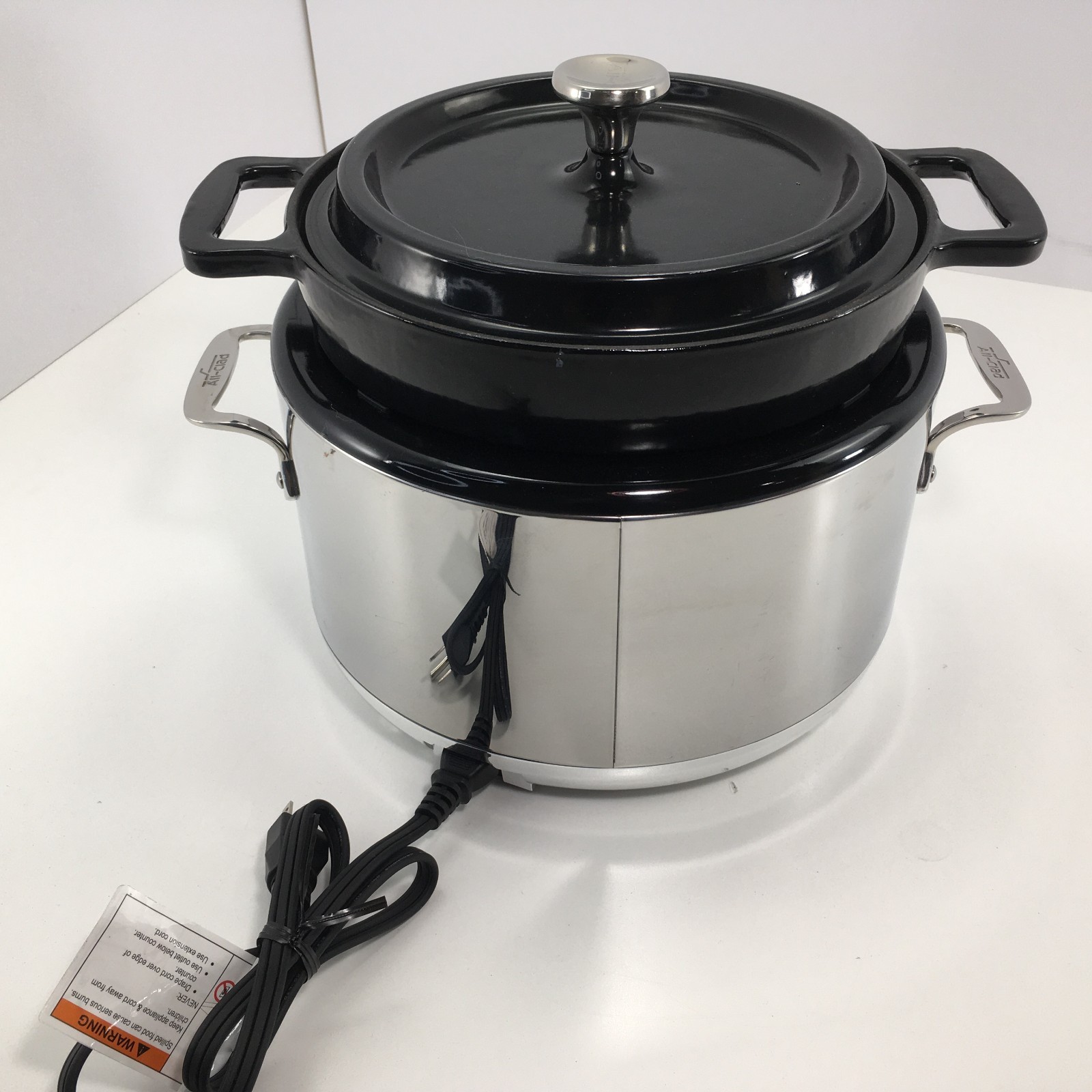 All-Clad Serie SC10 SD922D51 6-in-1 Slow Cooker Cast Iron Dutch Oven 5qt