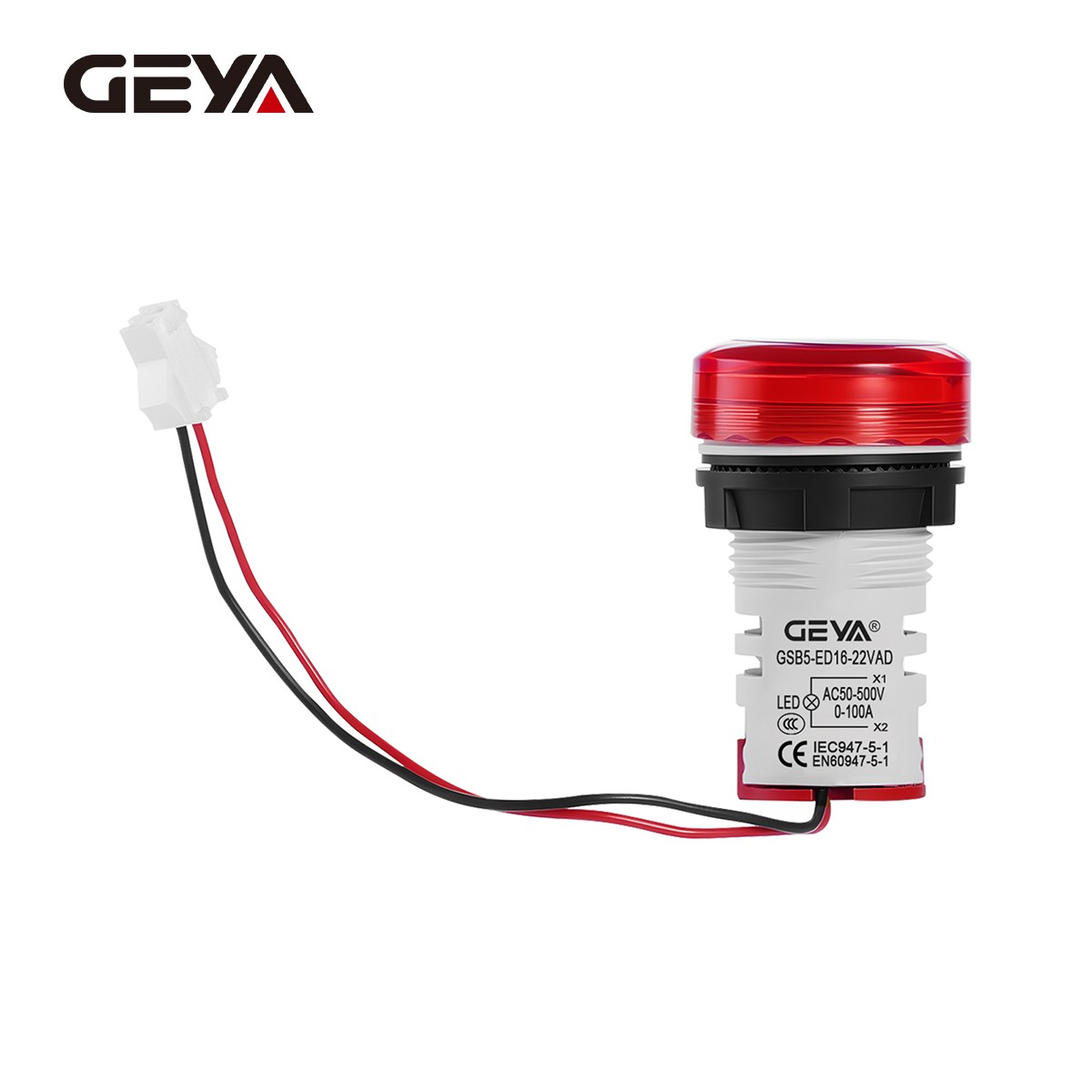 GEYA LED Digital Voltmeter Ammeter Tester Meter Indicator Lamp AC30-500V 0-100A